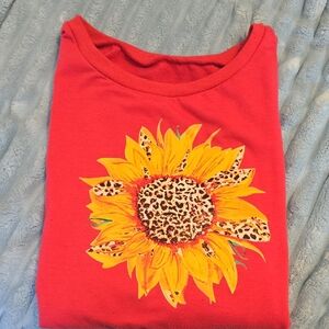 Sunflower Graphic Shirt- Long Sleeved